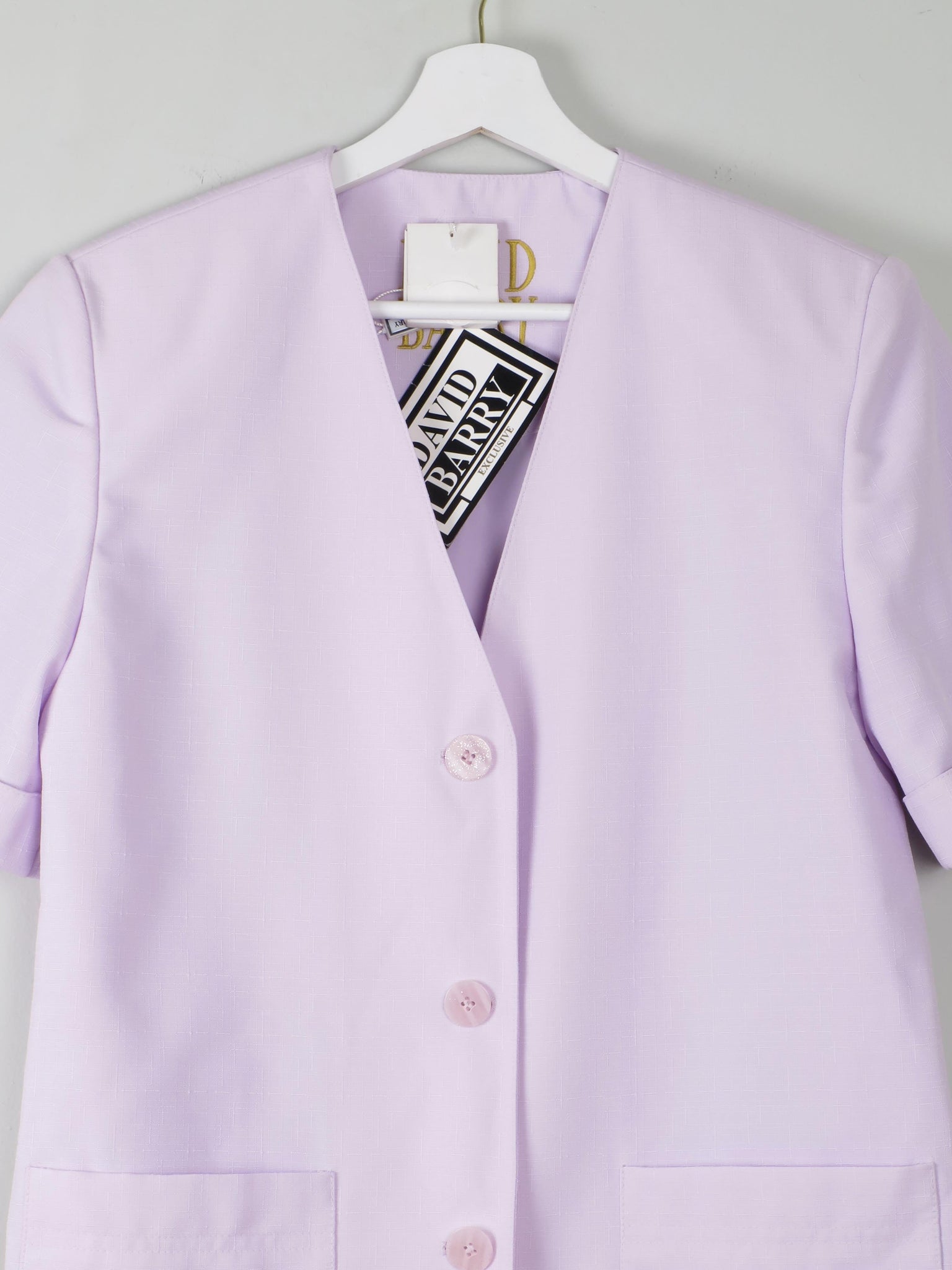 Women's Vintage Lilac Short Sleeved Jacket S - The Harlequin
