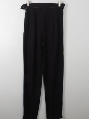 Women's Vintage Linen Mix Trousers 28" W - The Harlequin