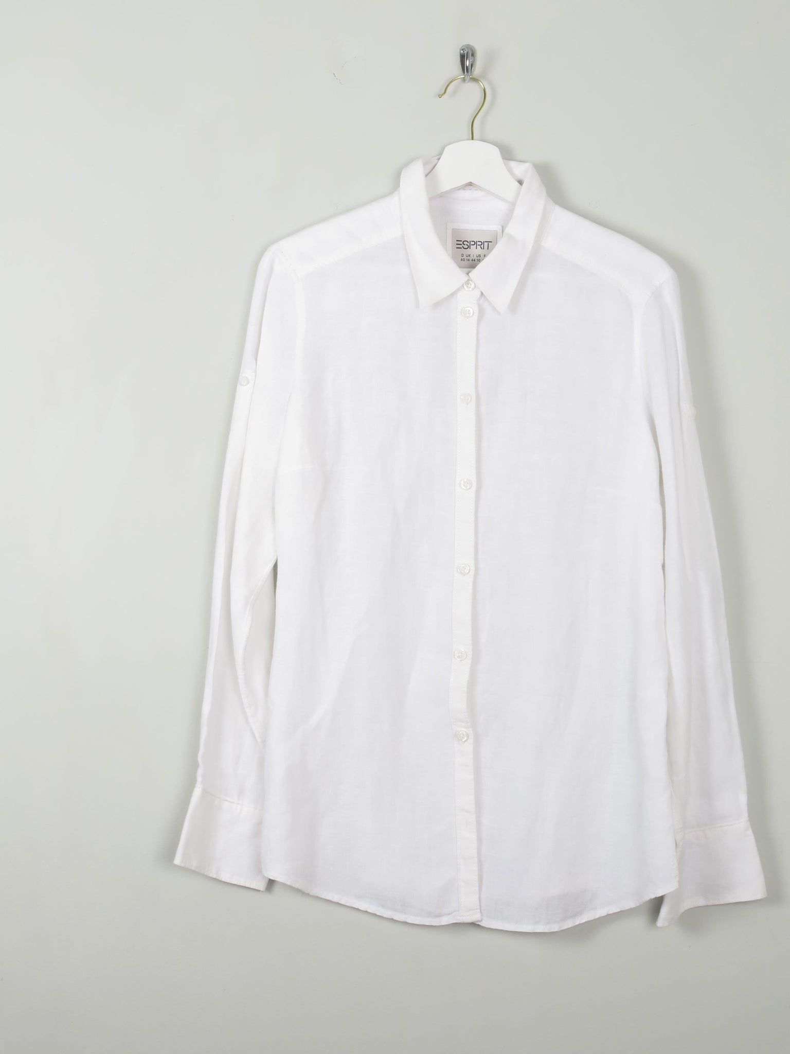 Women's Vintage Linen Shirt M Espirt - The Harlequin