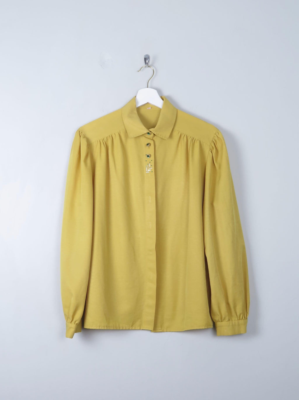 Women's Vintage Mustard Blouse L/XL - The Harlequin