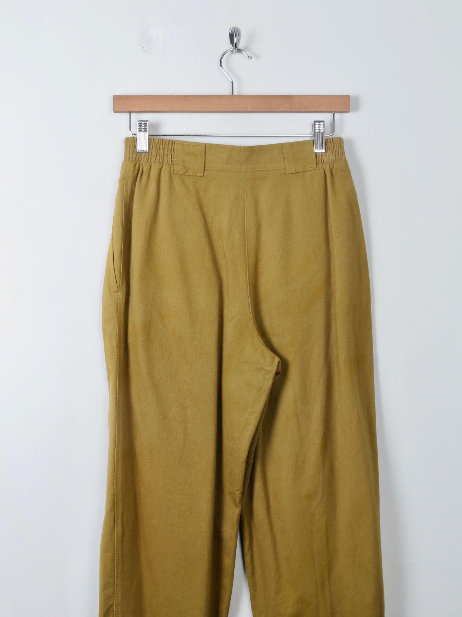 Women's Vintage  Mustard Moleskin Trousers S - The Harlequin