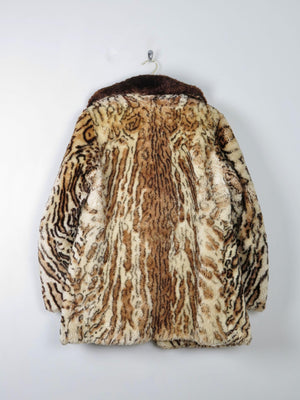 Women's Vintage Shearling Leopard  Print Jacket M - The Harlequin