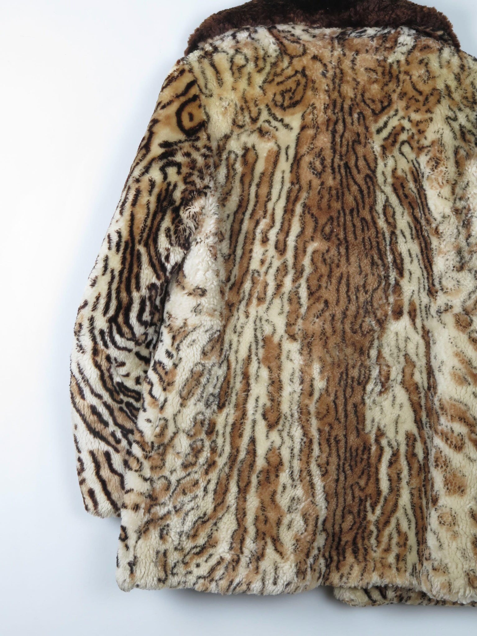 Women's Vintage Shearling Leopard  Print Jacket M - The Harlequin