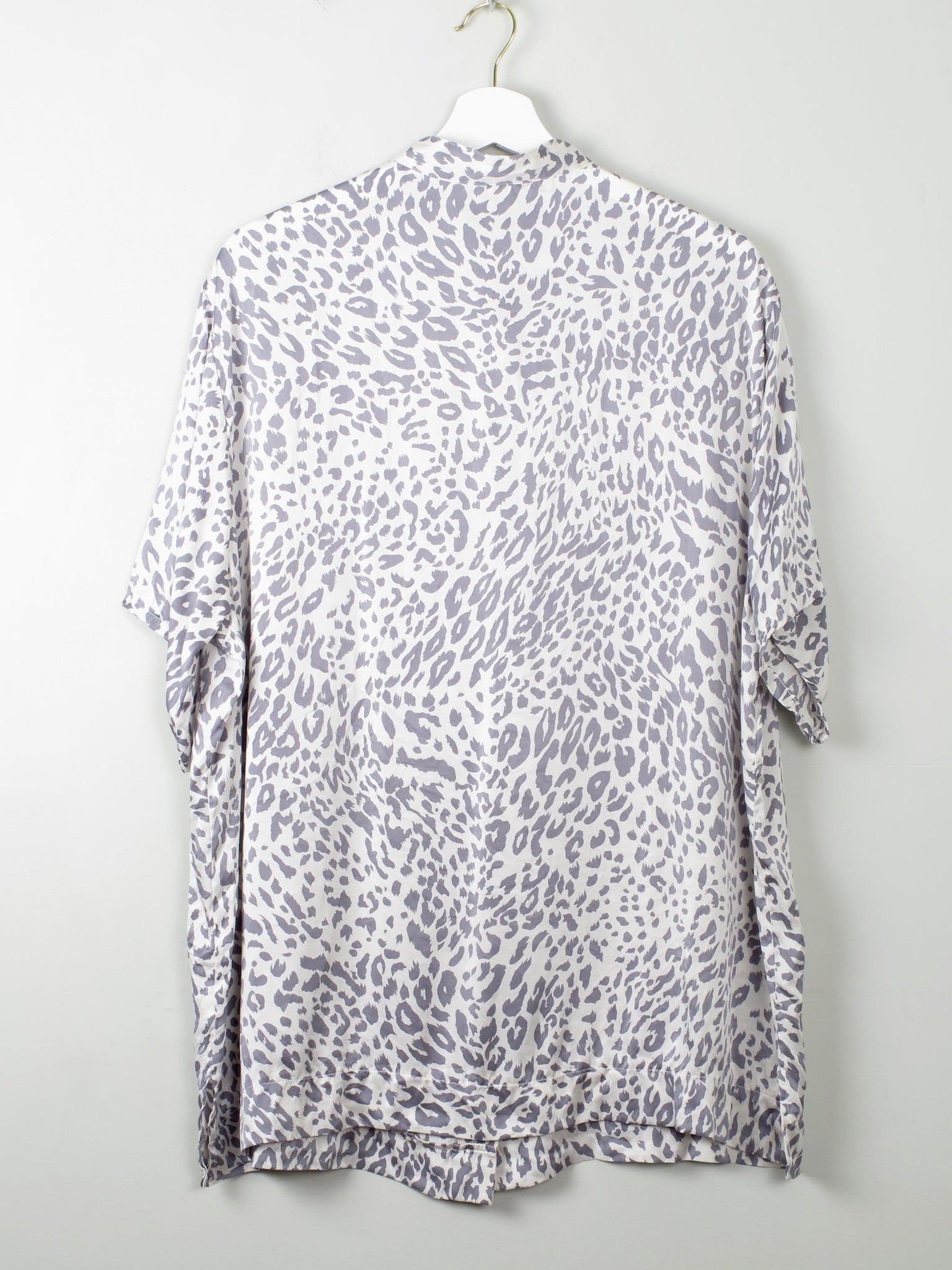 Women's Vintage Silk Leopard Print Top L/XL - The Harlequin