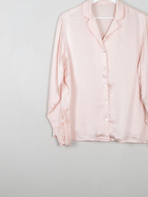 Women’s Vintage Silk Pyjama Blouse M - The Harlequin