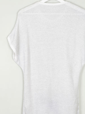 Women's Vintage Silver Top S/M - The Harlequin