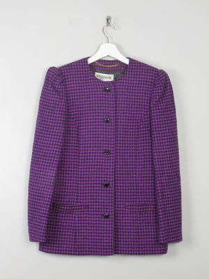 Women's Vintage Suit Purple & Black XS/S - The Harlequin