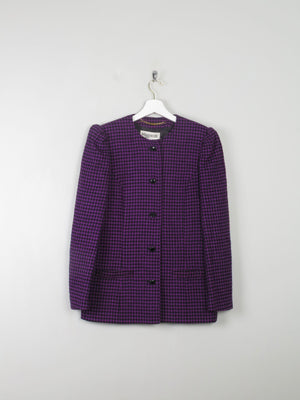 Women's Vintage Suit Purple & Black XS/S - The Harlequin