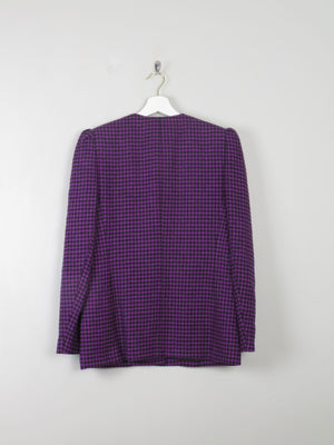 Women's Vintage Suit Purple & Black XS/S - The Harlequin