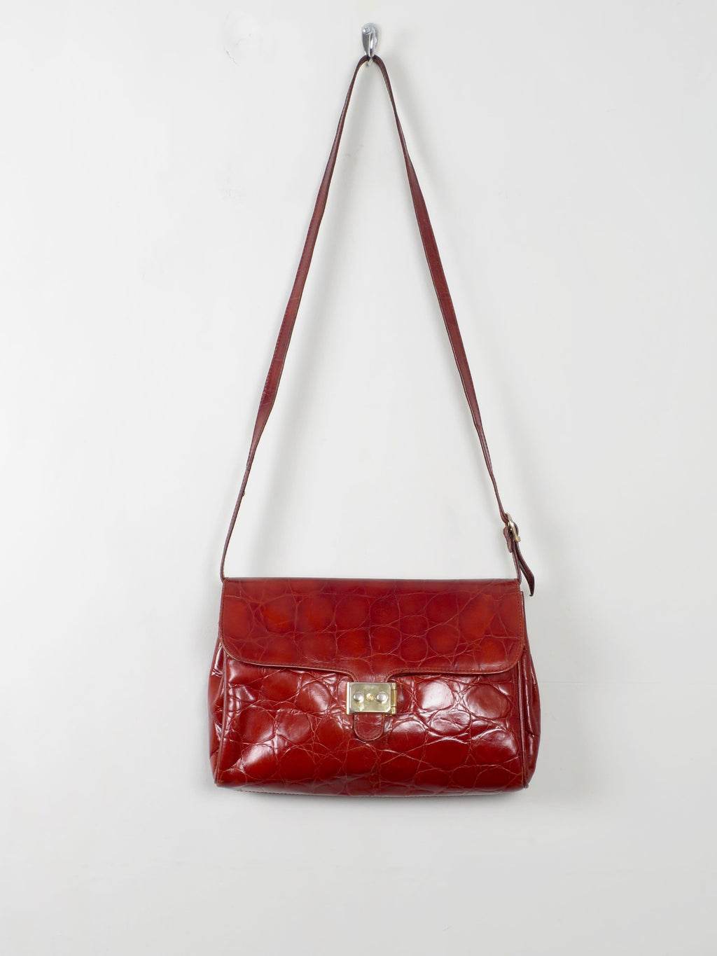 Women's Vintage Tan Leather Crossbody  Bag - The Harlequin