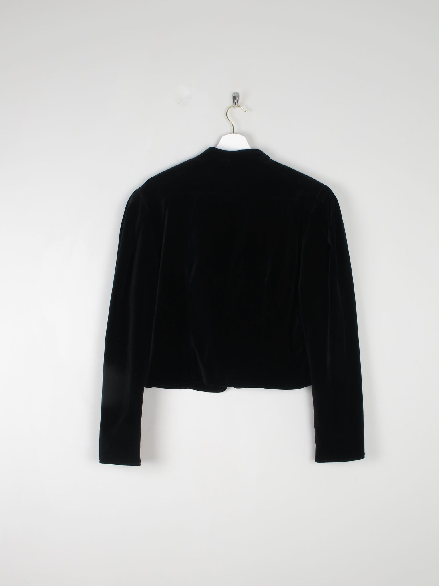 Women's Cropped Vintage Velvet Jacket S/M - The Harlequin