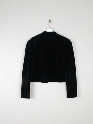 Women's Cropped Vintage Velvet Jacket S/M - The Harlequin