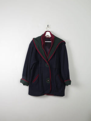 Women's Vintage Wool Jacket By Herman Kay S/M - The Harlequin