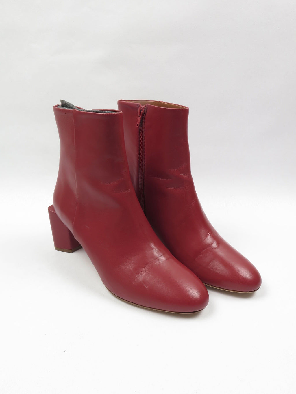 Women's Wine Cos Ankle Boots New 7/40 - The Harlequin