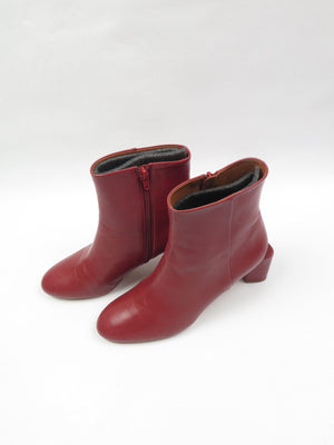 Women's Wine Cos Ankle Boots New 7/40 - The Harlequin