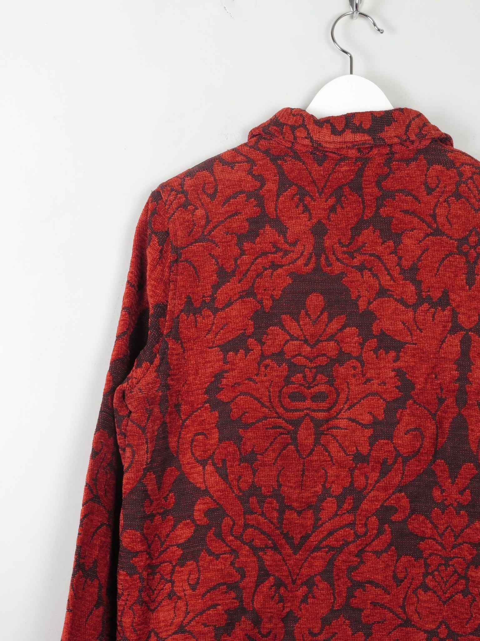 Women's Wine Tapestry Brocade Jacket S/M - The Harlequin