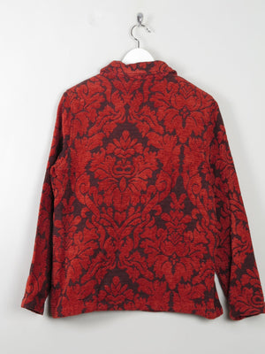 Women's Wine Tapestry Brocade Jacket S/M - The Harlequin
