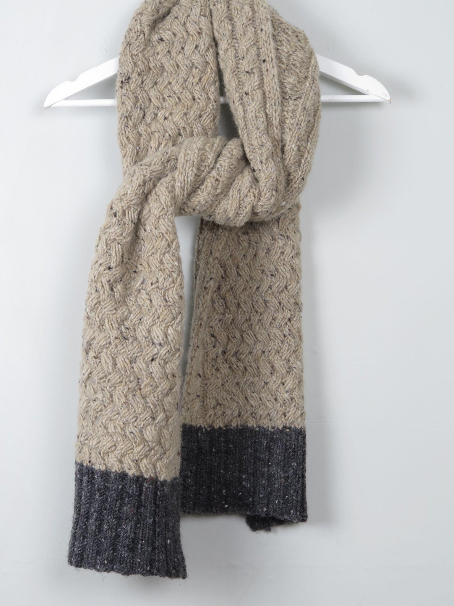 Wool Avoca Knitted Scarf - The Harlequin