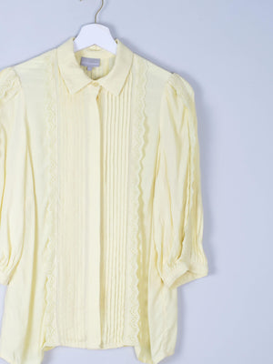 Yellow Oliver Bonas Frilly Blouse 8 - The Harlequin