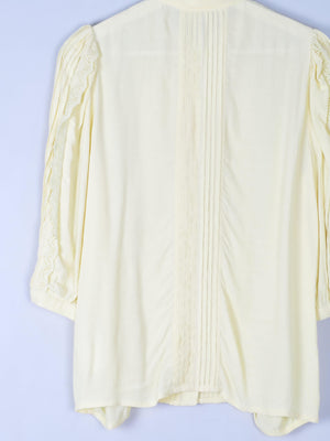 Yellow Oliver Bonas Frilly Blouse 8 - The Harlequin