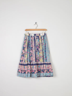 1970s Dorene Irish Vintage Prairie Style Skirt 28" 8 - The Harlequin
