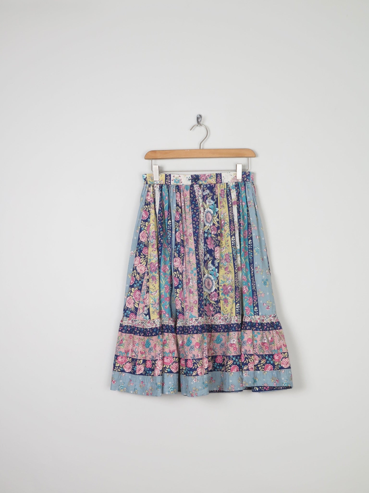 1970s Dorene Irish Vintage Prairie Style Skirt 28" 8 - The Harlequin