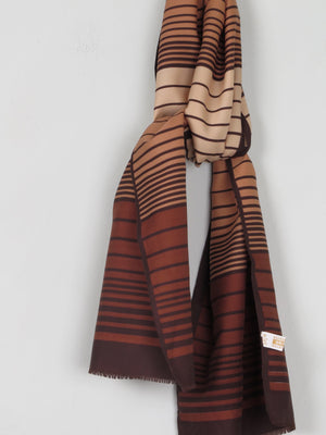 1970s Striped Long Rectangular Neck Scarf - The Harlequin