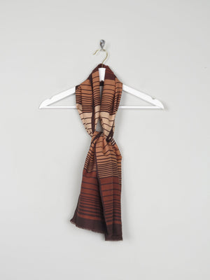1970s Striped Long Rectangular Neck Scarf - The Harlequin