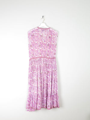 1970s Vintage Indian Adini Pink Dress S - The Harlequin