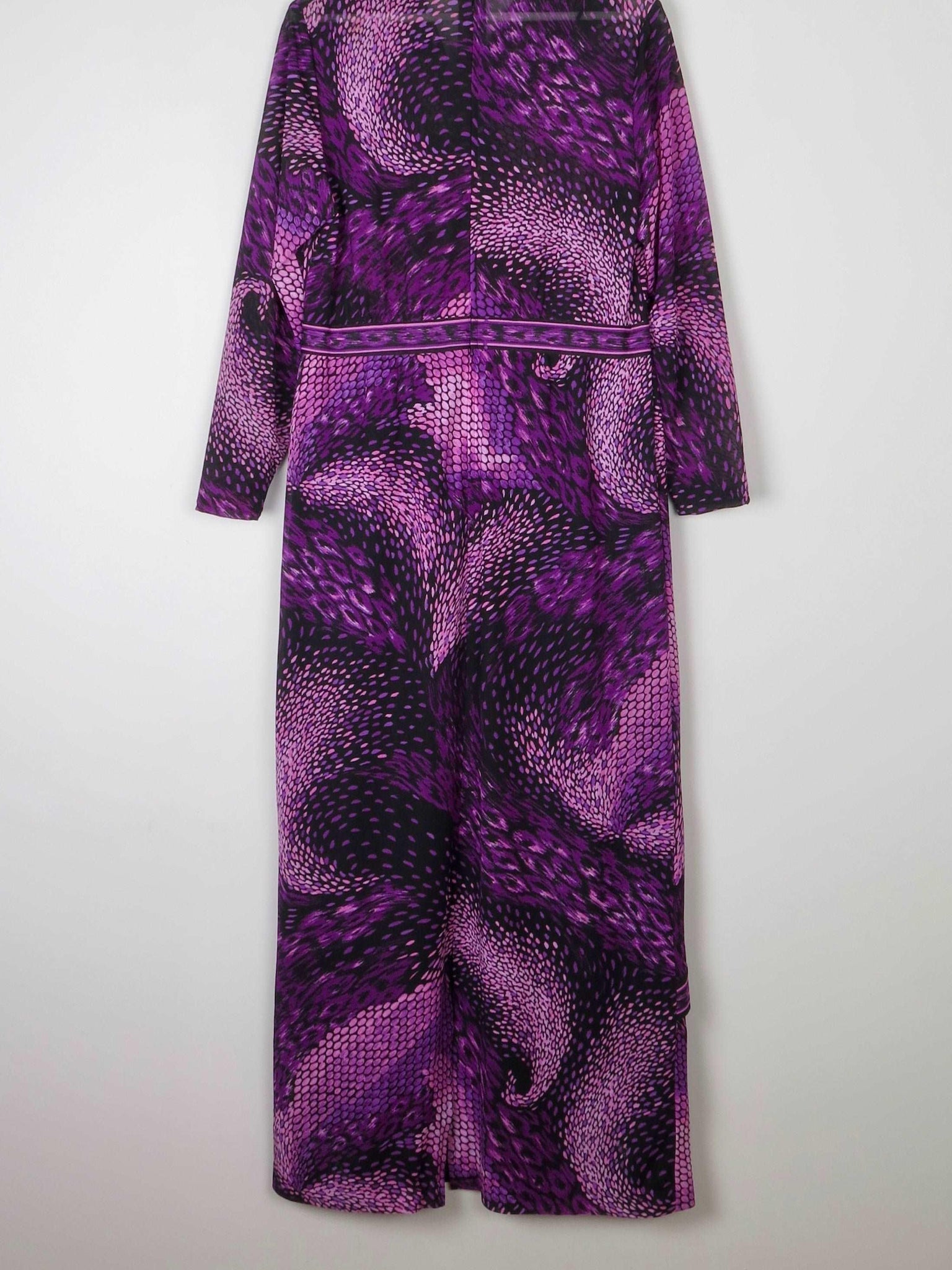 1970s Vintage Purple Maxi Dress 12/14 - The Harlequin