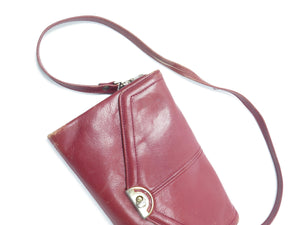 1970s Wine Leather Bag - The Harlequin