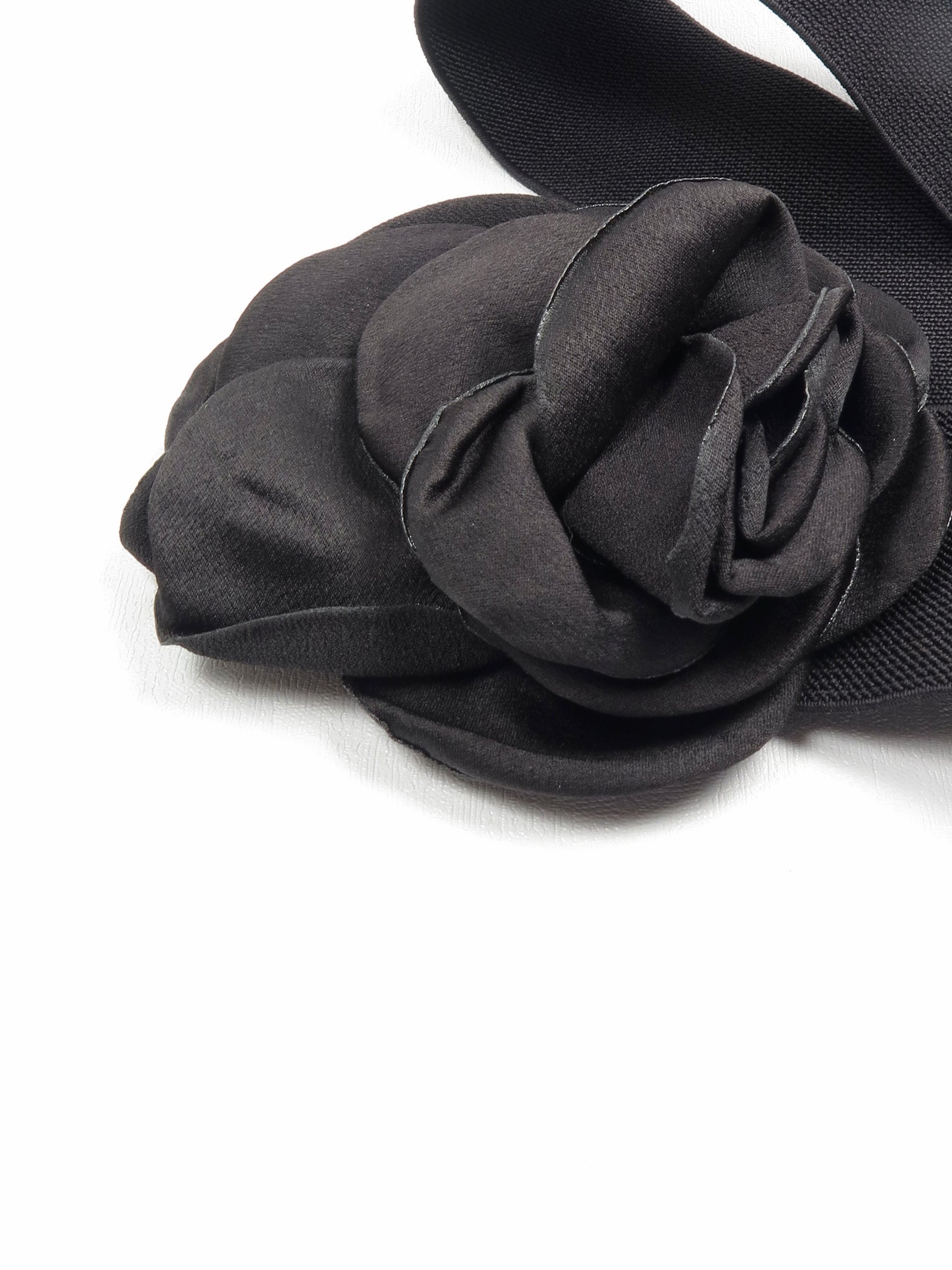 Black Rose Waspie Elastic Belt One Size