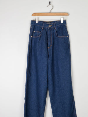 Vintage Indigo 1990s High Waisted Jeans Unworn 26" - The Harlequin