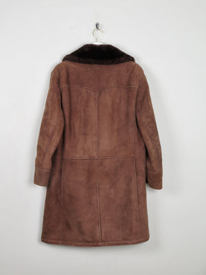 Women's Soft Vintage Sheepskin Short Coat Teddy Brown M/L - The Harlequin