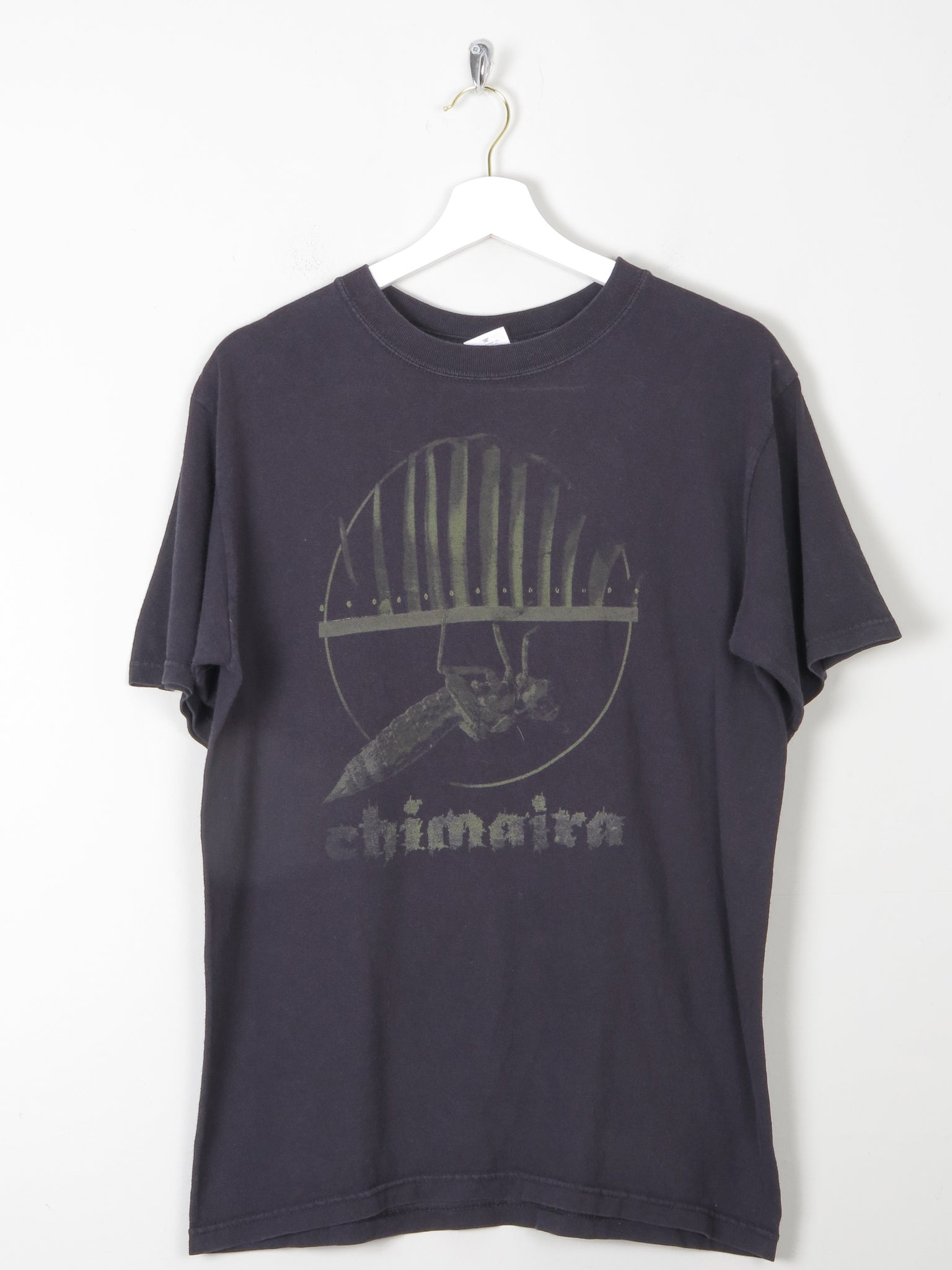 Vintage Black Rock T-shirt Chimaira 2007 Tour M