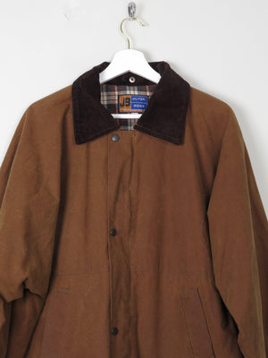 Men's Vintage Wax Jacket Rust XL - The Harlequin
