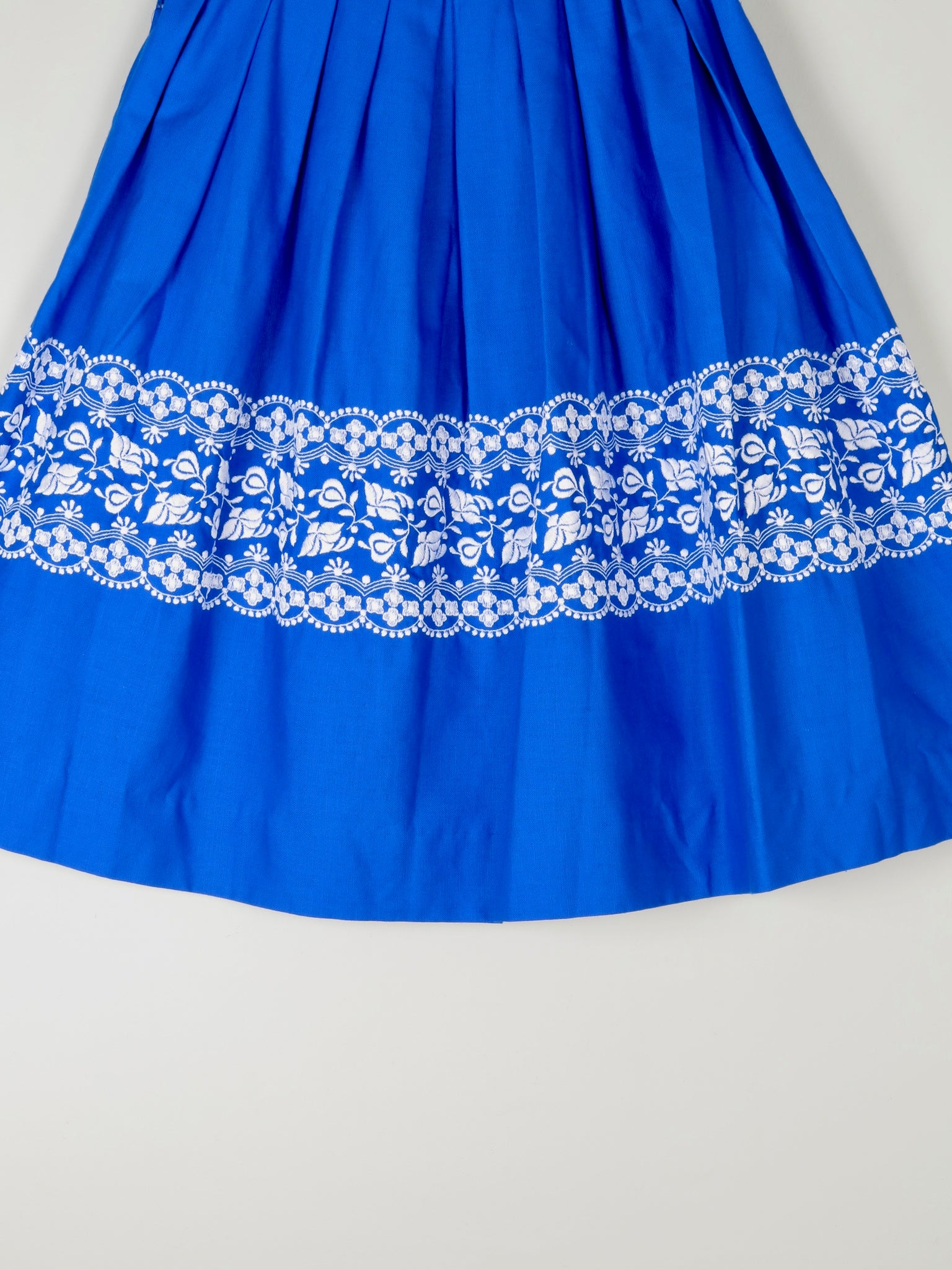 Electric Blue 1950s Circle Skirt 27/28 "