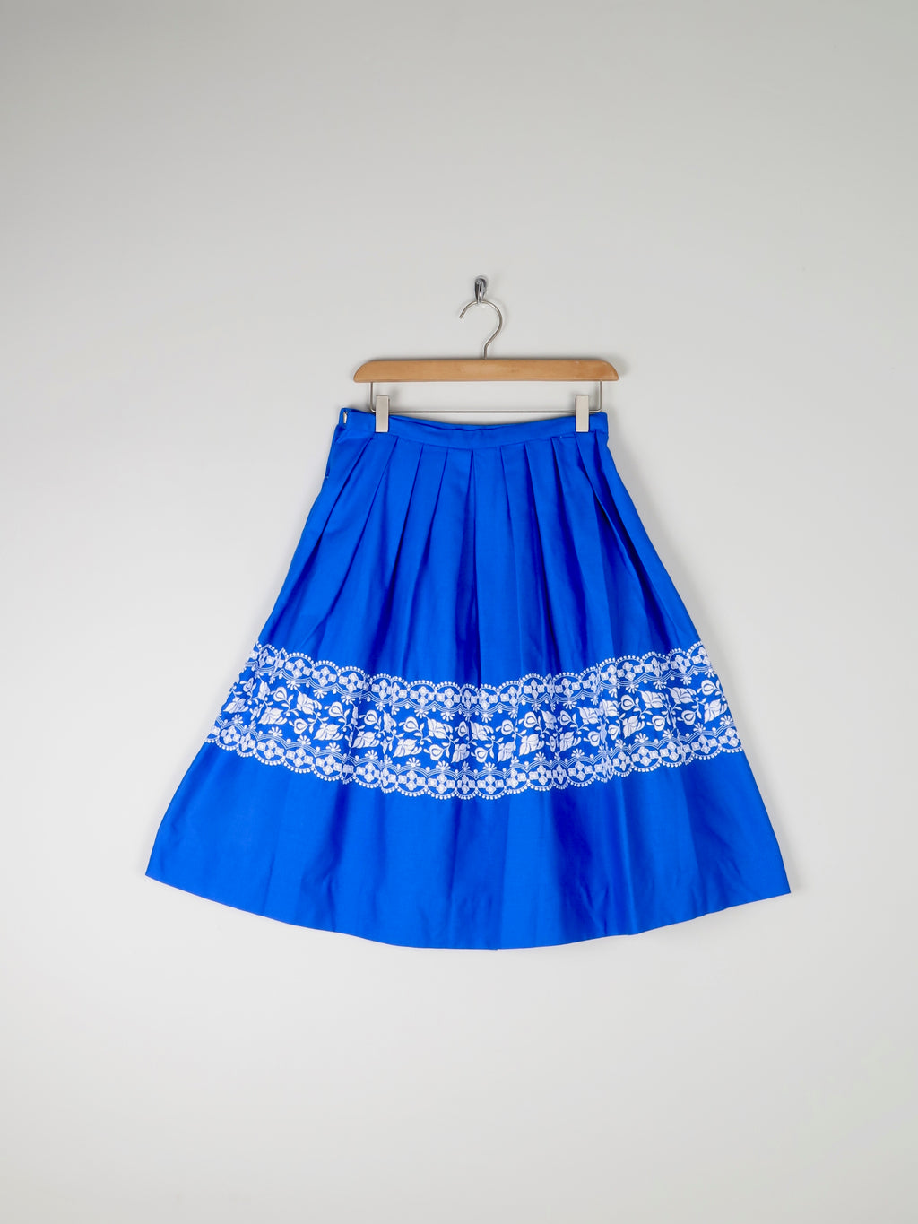 Electric Blue 1950s Circle Skirt 27/28 " - The Harlequin
