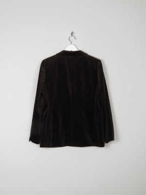 Women’s  Brown Velvet Tailored Jacket 14