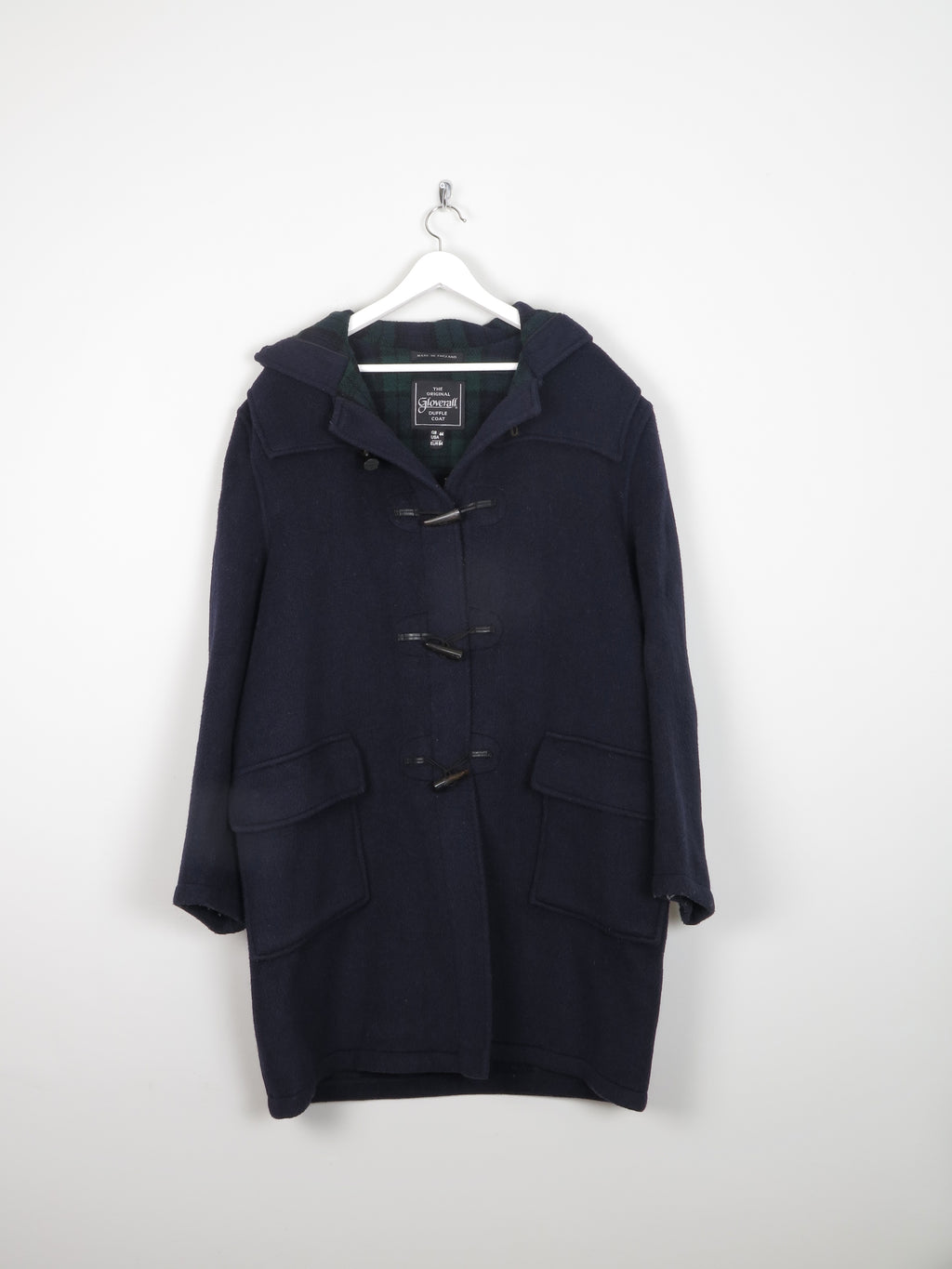 Navy Vintage Gloverall Mens Duffle Coat L 44
