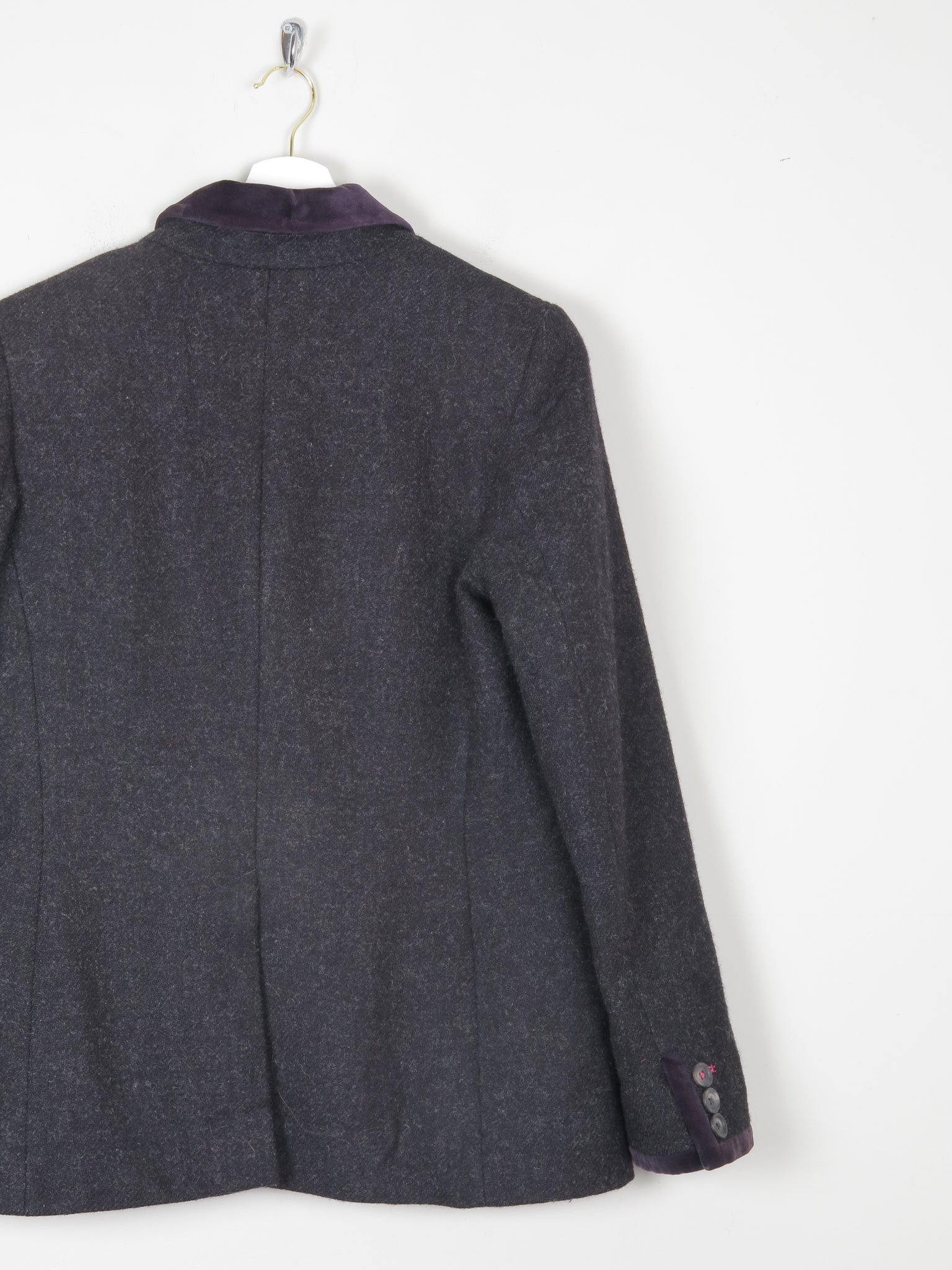 Women's Charcoal Tweed Boden Tailored Jacket 10/12