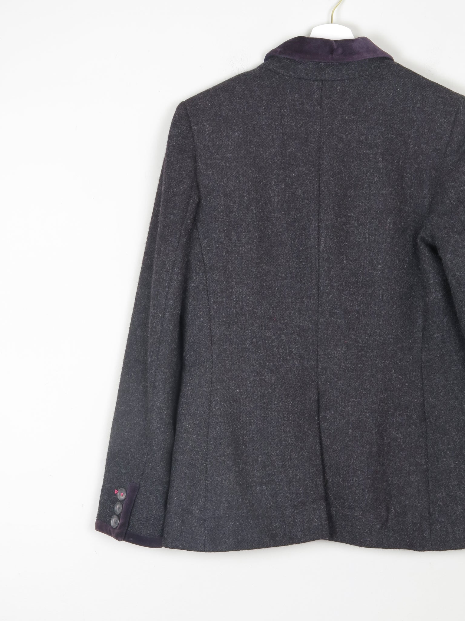 Women's Charcoal Tweed Boden Tailored Jacket 10/12