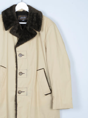 Mink trim outlet coat