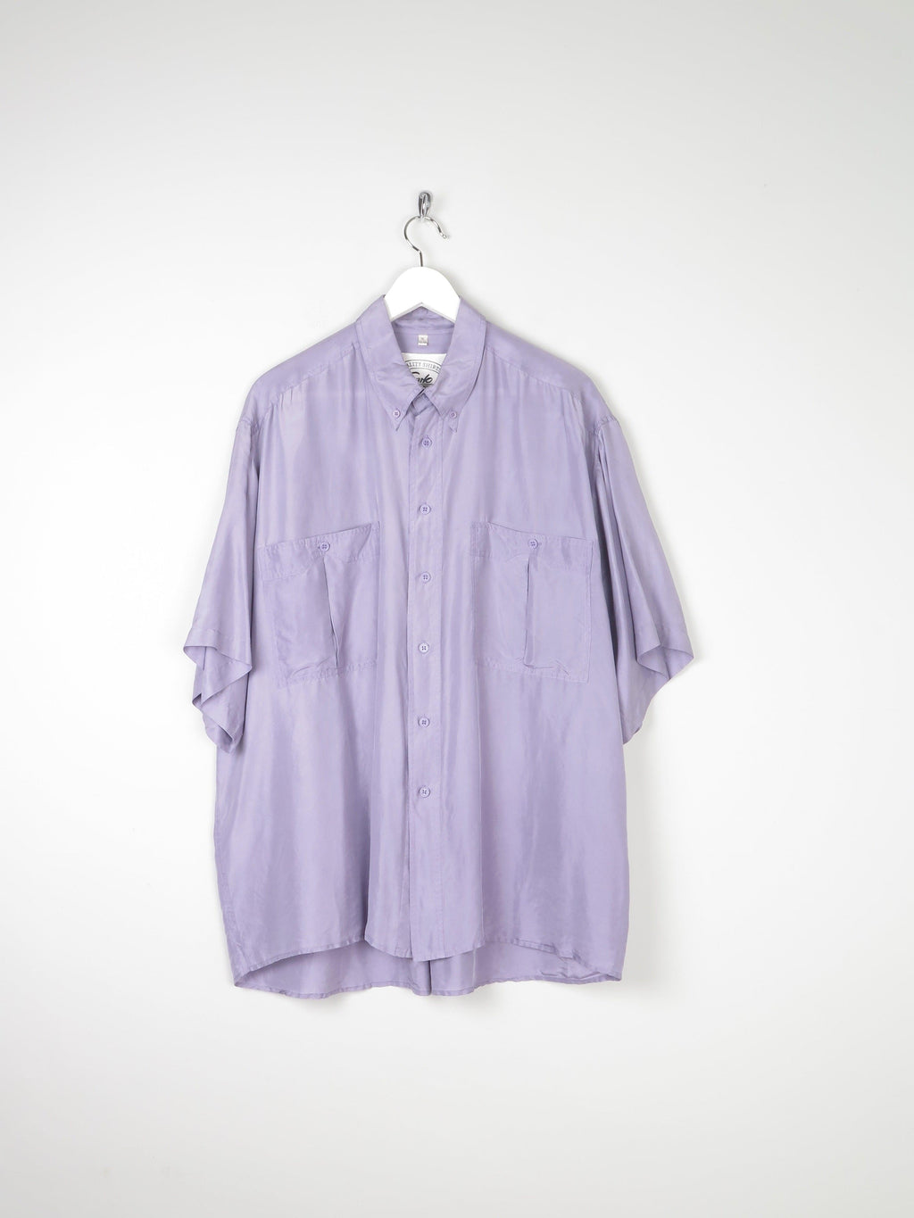 Men's Lilac Silk Shirt L/XL