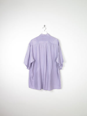 Men's Lilac Silk Shirt L/XL - The Harlequin