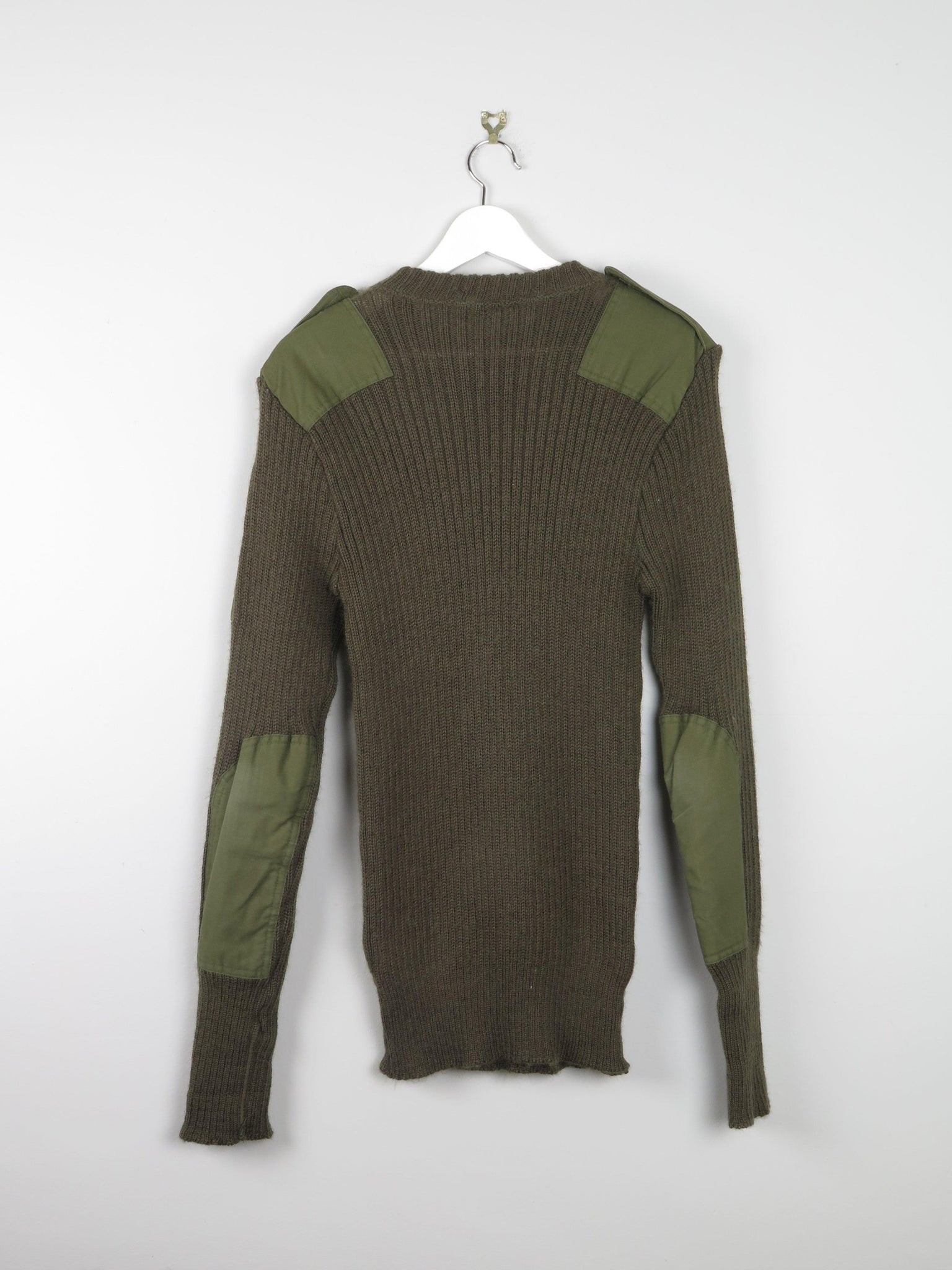Mens Green Army Jumper M - The Harlequin