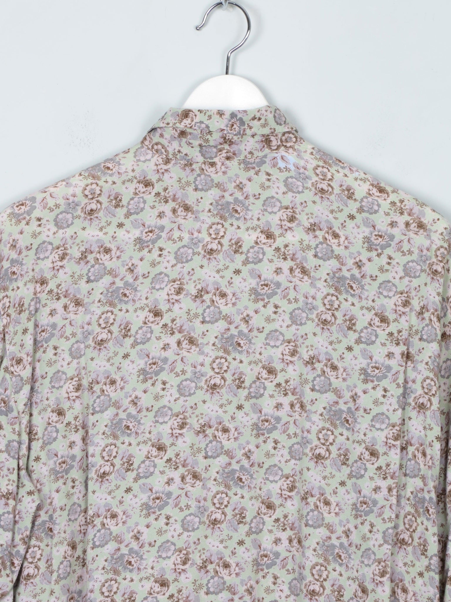 Botanical Print Prairie Benetton Shirt- Blouse S/M