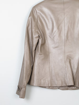 Women’s Vintage Italian Copper Pearlised Leather Jacket M