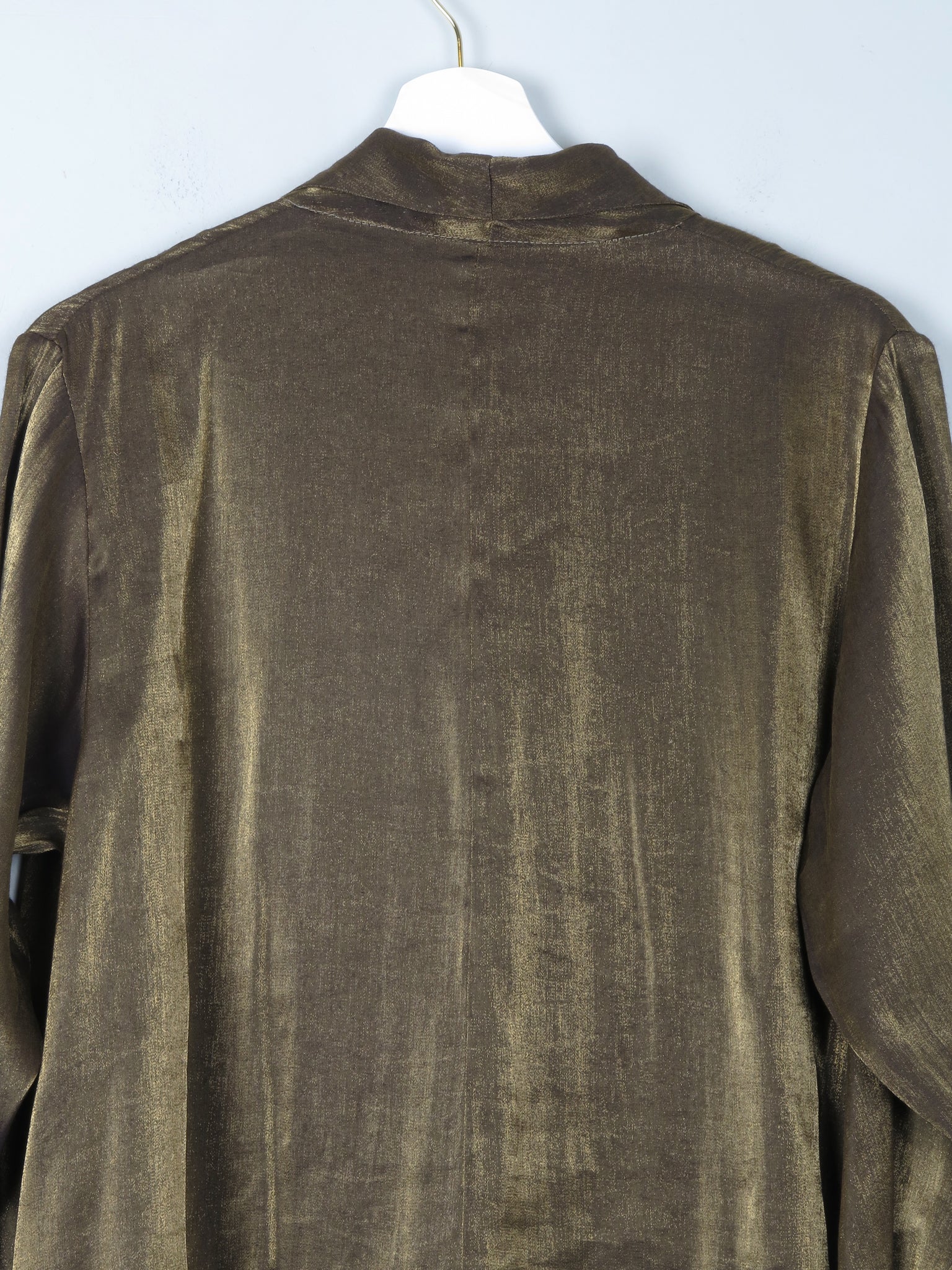 Women's Gold Lame Blouse/Jacket/Dress Oversized S/M/L/XL