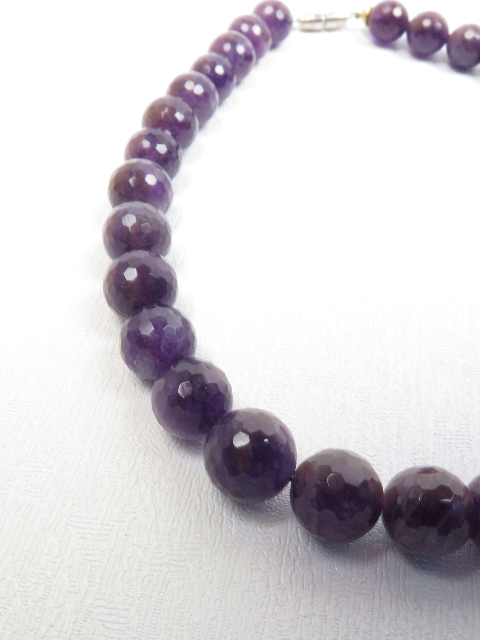 Amethyst Faceted Necklace - The Harlequin